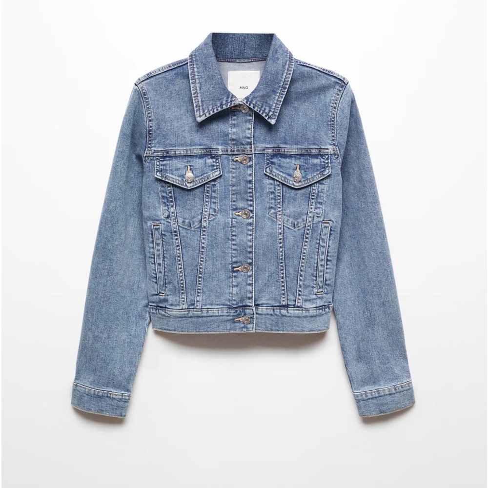 MANGO POCKETED DENIM JACKET XS NWT